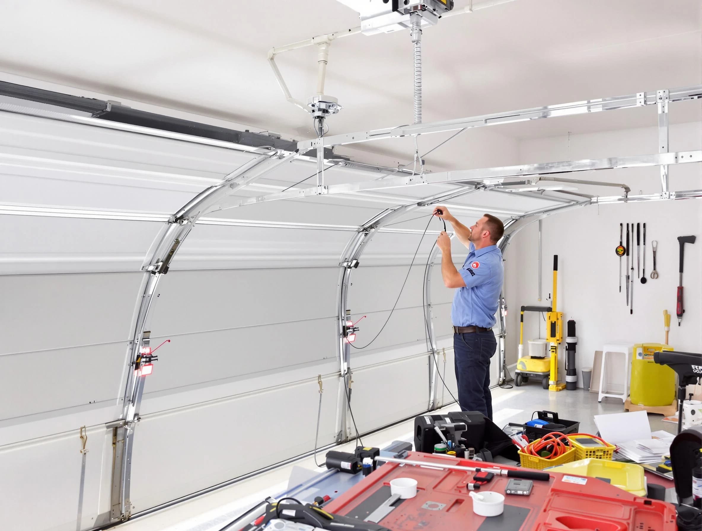 Garage door cable repair service by Riverton Garage Door Repair in Riverton