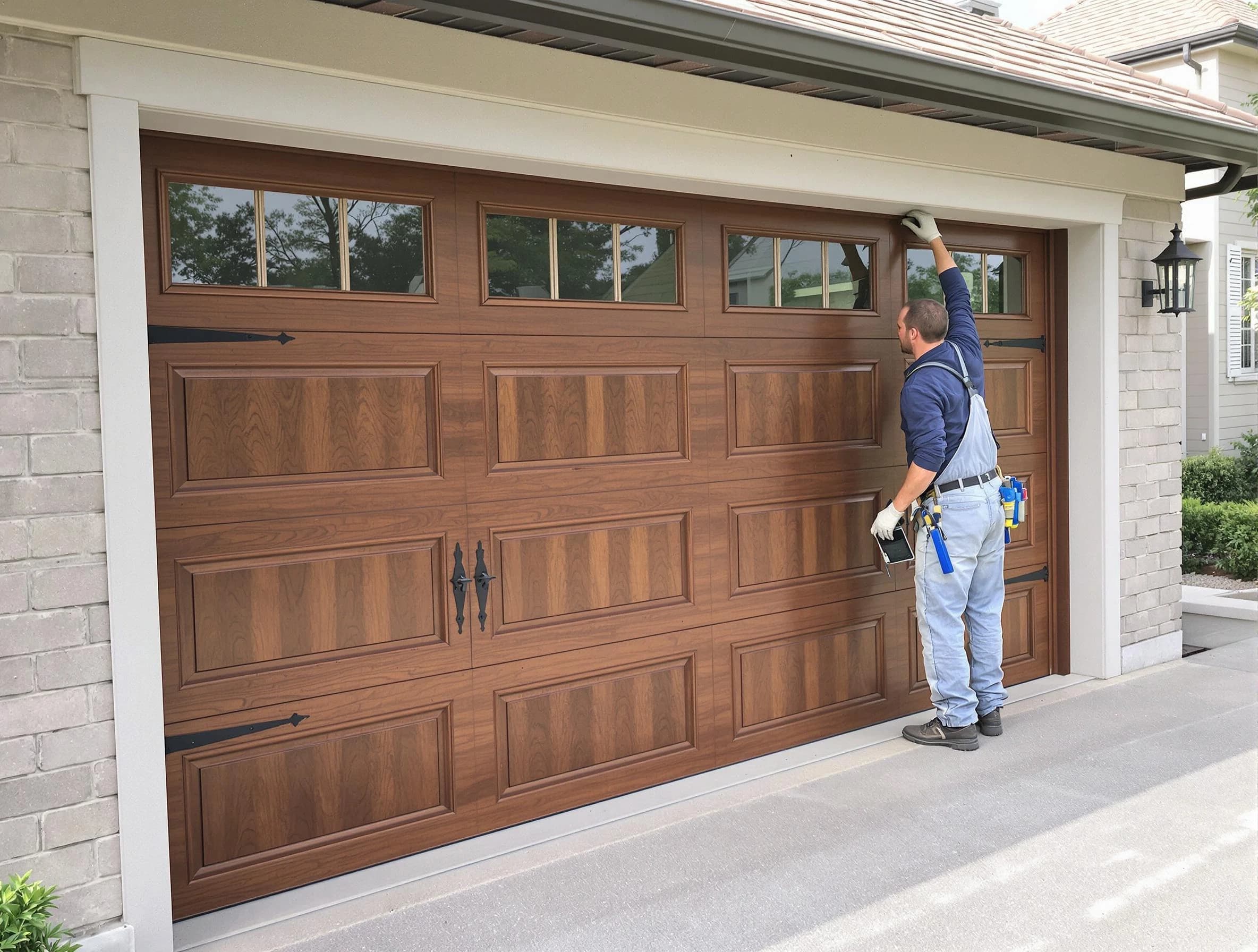 Custom garage door showcase by Riverton Garage Door Repair in Riverton