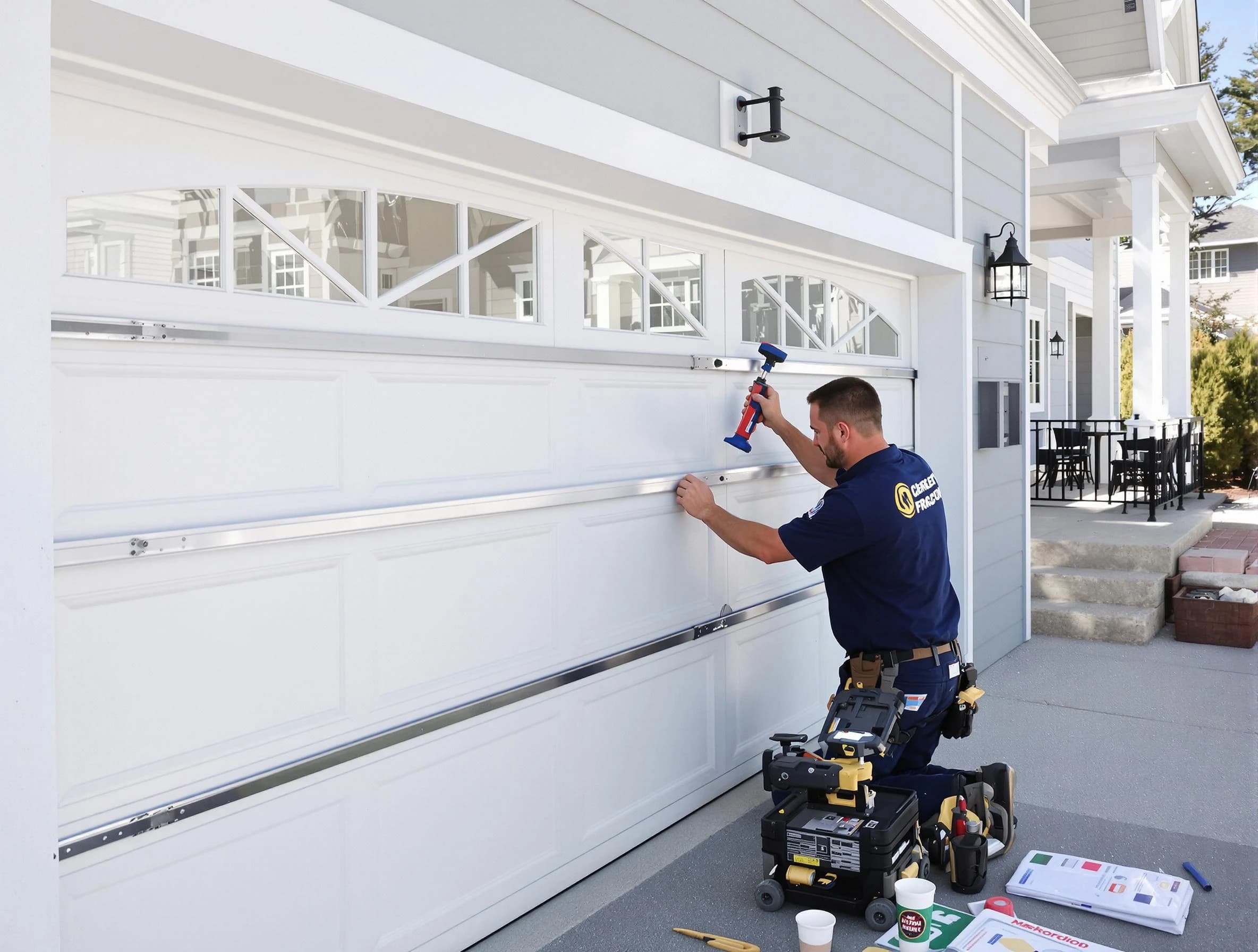 Professional garage door installation by Riverton Garage Door Repair in Riverton