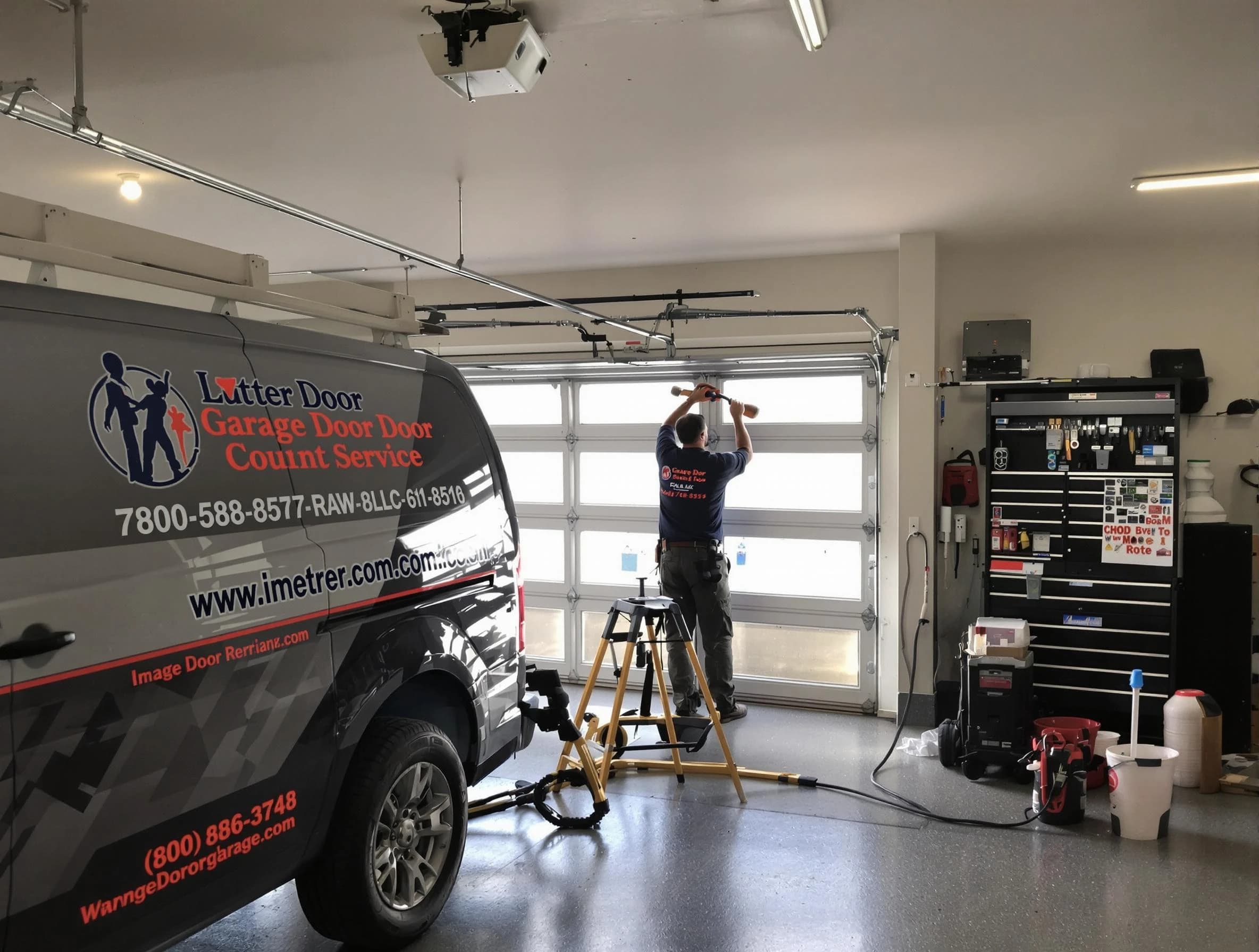 Riverton Garage Door Repair rapid response team performing same-day repair in Riverton