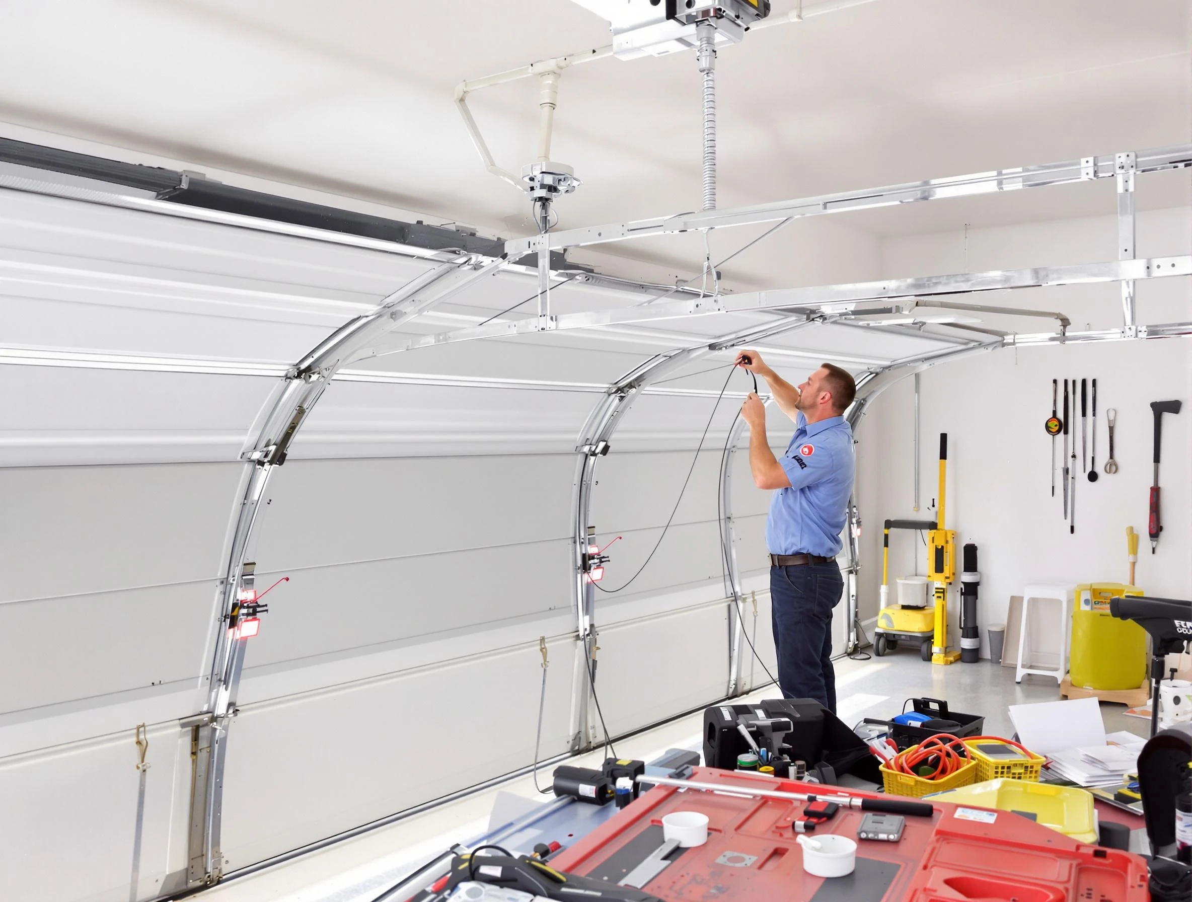 Garage door cable repair service by Riverton Garage Door Repair in Riverton