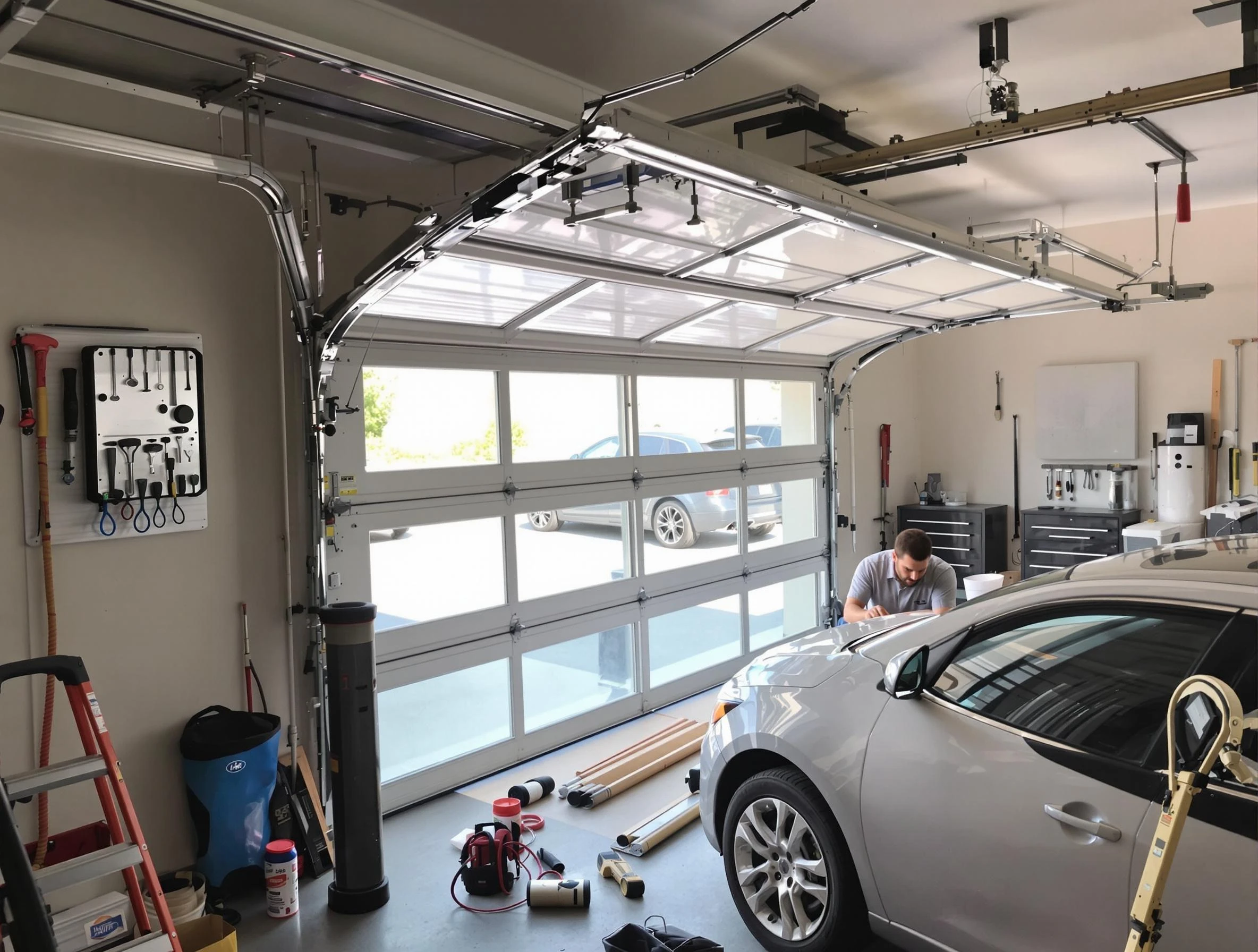 Garage door noise reduction service by Riverton Garage Door Repair in Riverton